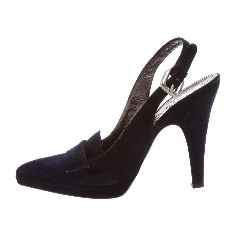 Prada Suede Slingback ,Blue, Gorgeous Sz 39